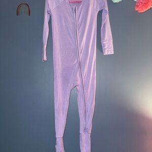 Little Sleepies Lavender Kids Footie